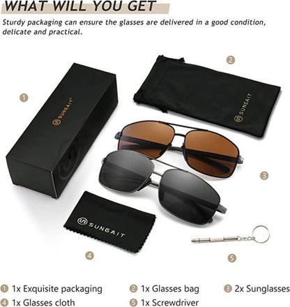 Ultraleichte Polarisierte Herren Sonnenbrille UV400 Schutz