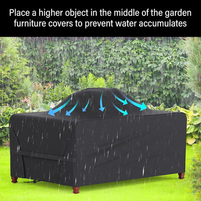 Gartenmöbel Abdeckung 170x94x70cm Wasserdicht Oxford-Gewebe