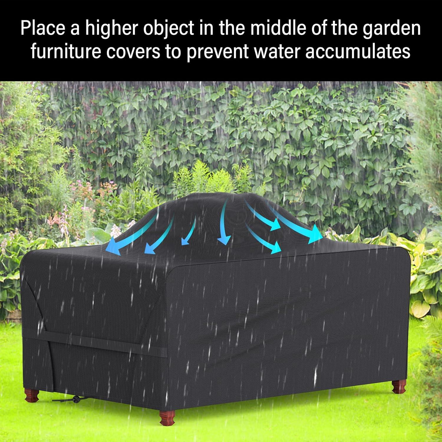 Gartenmöbel Abdeckung 213x132x74cm Oxford Gewebe Wasserdicht