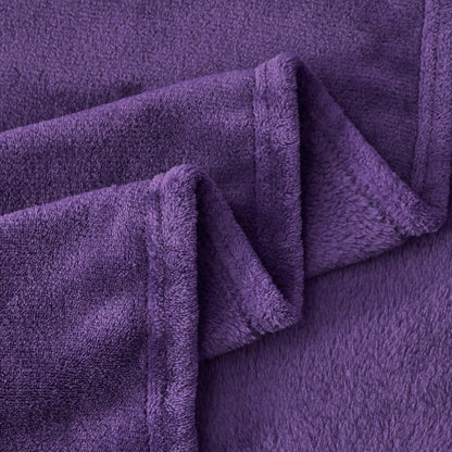 Kuscheldecke Flauschig Violett 130x150 cm Weiche Fleecedecke für Sofa