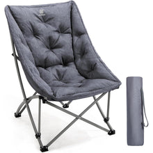 Luxus Campingstuhl Faltbar 6CM Gepolstert Hohe Rückenlehne
