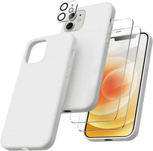 iPhone 12/12 Pro 6,1 Silikon Case mit Schutzfolie und Kameraschutz