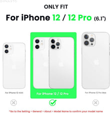 iPhone 12/12 Pro 6,1 Silikon Case + 2x Schutzfolie + 2x