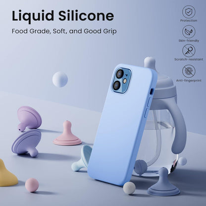 iPhone 12 5-in-1 Silikon Case mit Schutzfolie und Kameraschutz