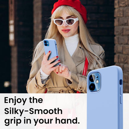 Schutzhülle iPhone 12/12 Pro 6,1 Silicon 5-in-1 mit Schutzfolie und