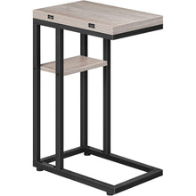 HOOBRO C-Form Klappbarer Beistelltisch mit Lagerregal