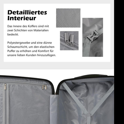 Hartschalen-Koffer Trolley Rollkoffer Reisekoffer mit TSA-Schloss 4