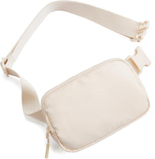 Telena Bauchtasche Gürteltasche Sport Hüfttasche Crossbody Beige