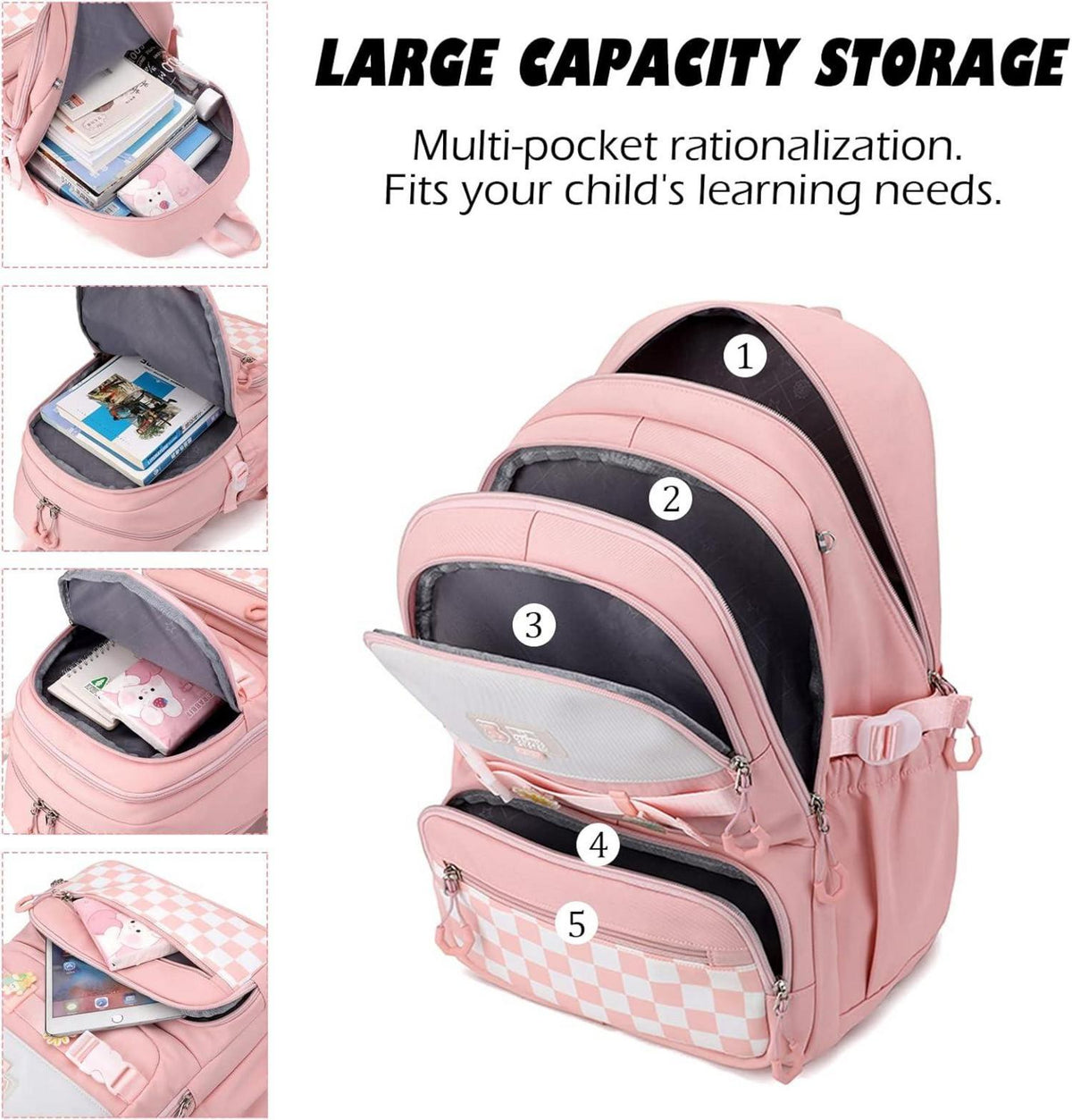 Schulranzen Jungen und Mädchen Schulrucksack Daypack Ranzen 21L