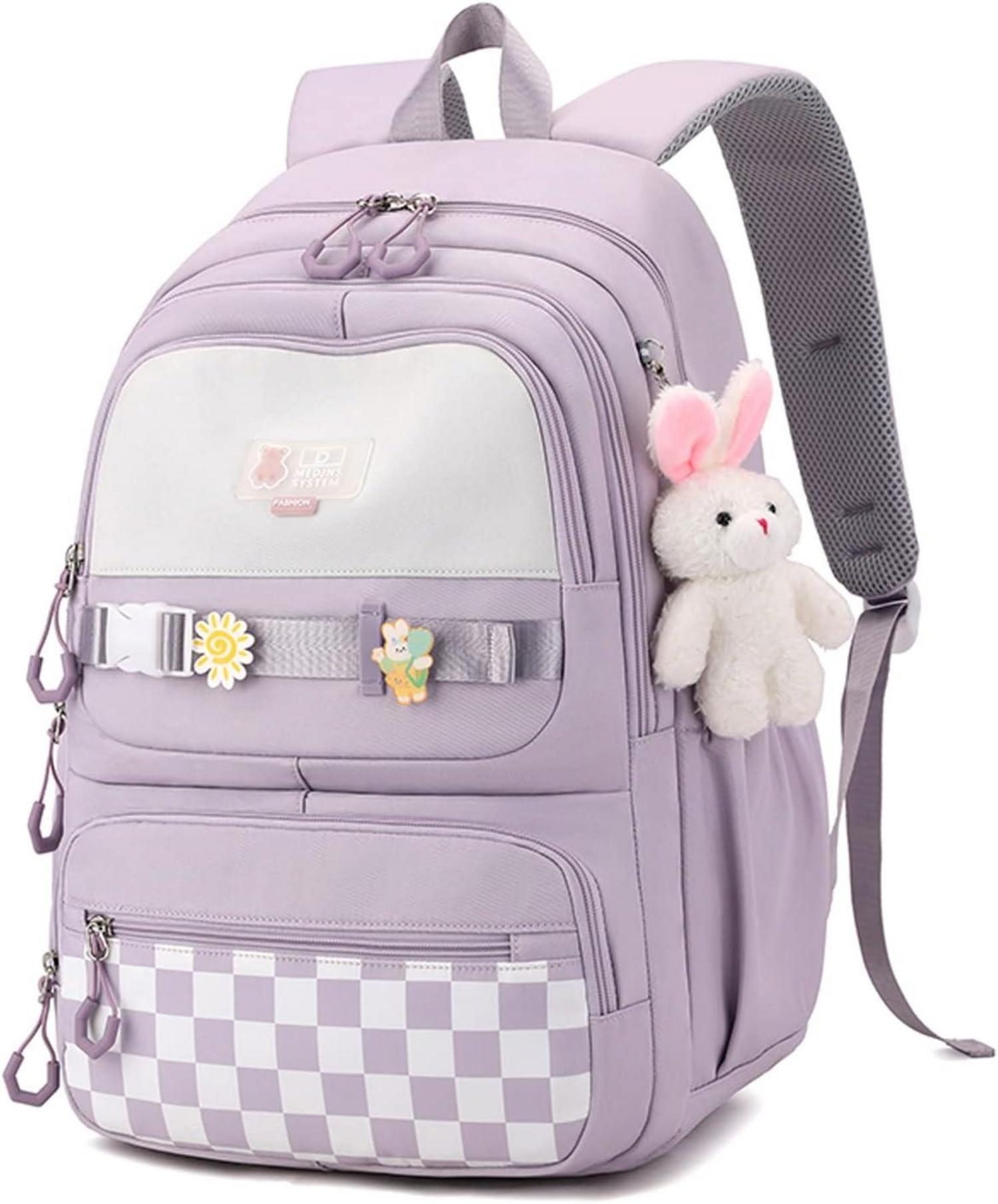 JANSBEN Schulrucksack Teenager Mädchen Jungen Daypack höhenverstellbar