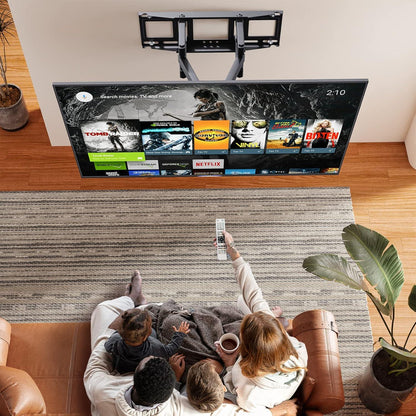 TV Wandhalterung Schwenkbar Neigbar 32-70 Zoll Flach Curved Fernseher 40kg VESA 400x400mm