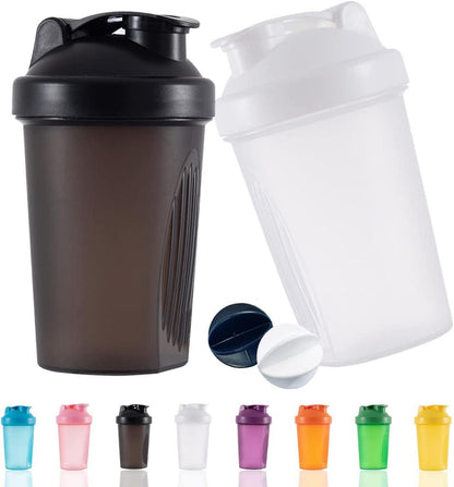 Protein Shaker Flasche 400 ml BPA frei Auslaufsicher mit Sieb & Skala