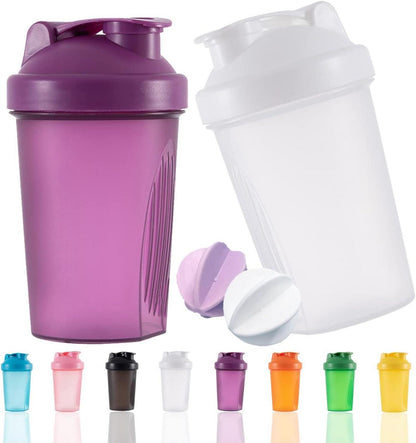 Protein Shaker Flasche 400ml BPA frei für Whey Protein Shakes
