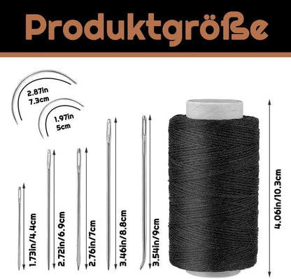Namner Leder Faden Set, 150D Leder Wachsfaden, 7-teilige