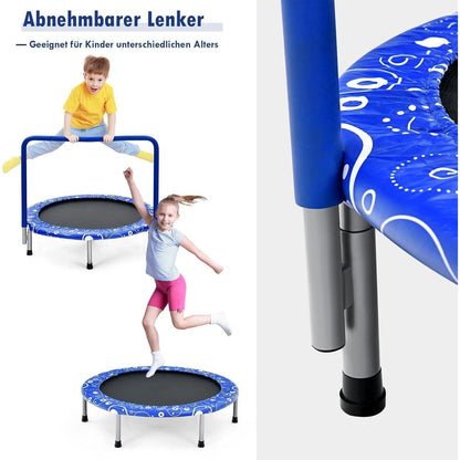 Faltbares Kindertrampolin 92x92cm mit Griff & Polster