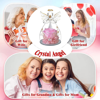 Ewige Rose im Engel: Konservierte Blume als Geschenk für Frauen