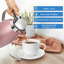 2.3 Liter Edelstahl Isolierkanne Thermoskanne Tee Kaffee