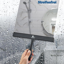 Duschabzieher Silikon mit Halterung 27.9cm, Anti-Rost