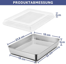 Herogo Kuchenform mit Deckel 23,8x18x5 cm Edelstahl