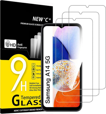 Panzer Schutz Glas Samsung Galaxy A14 5G/4G M14 5G 3 Stück 9H HR HD