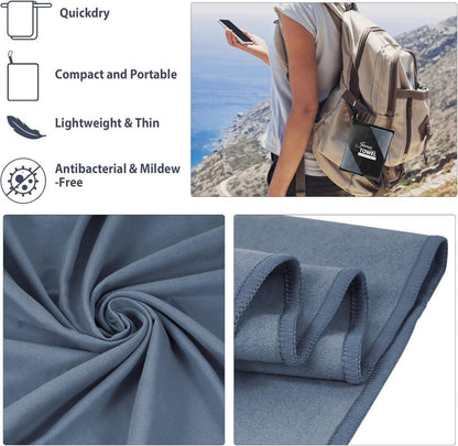 Schnelltrocknendes Mikrofaser Handtuch Set für Sport und Reisen