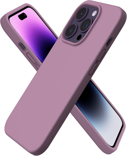 Silikonhülle iPhone 14 Pro 6,1 Zoll Flüssig Silikon Violett