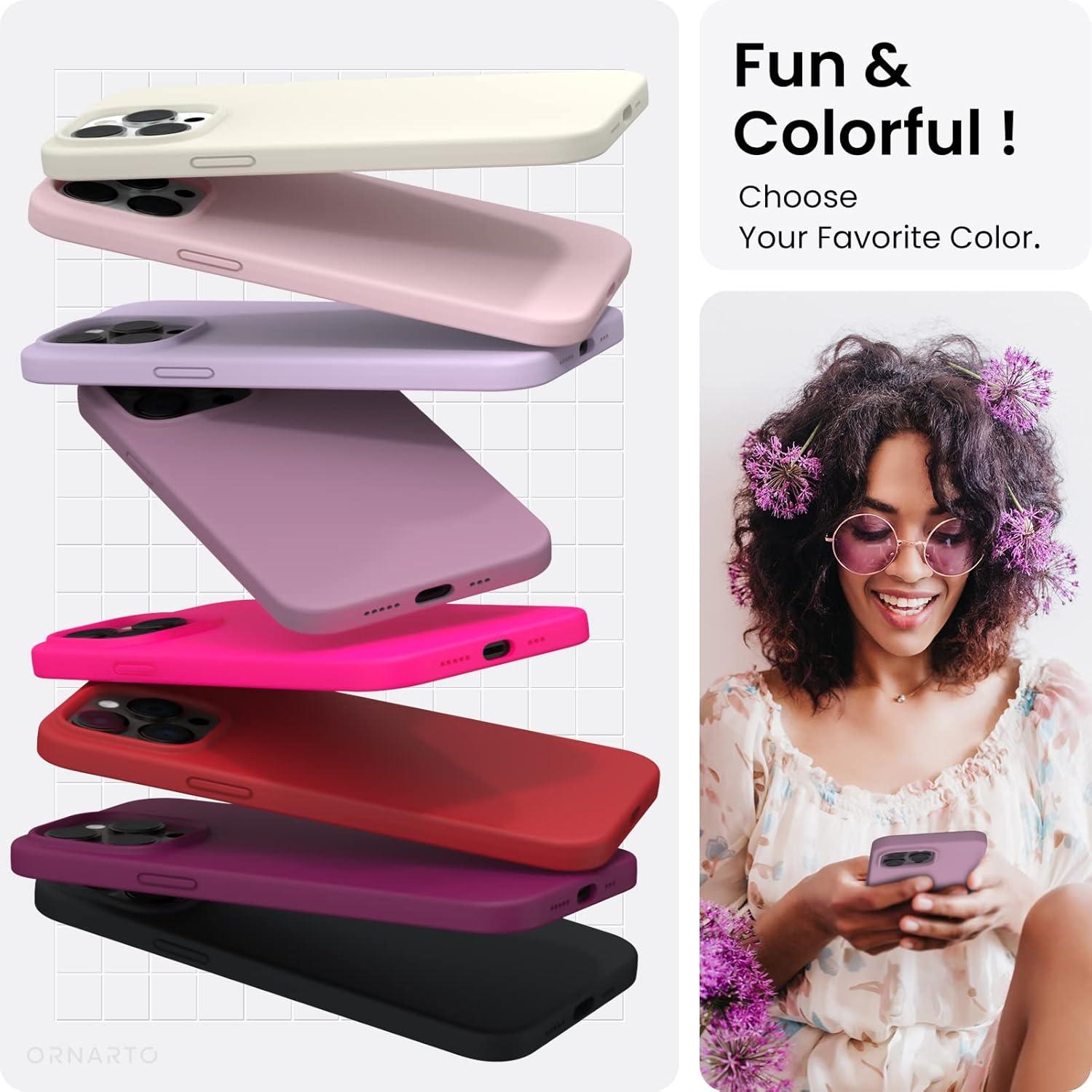 Silikon Case für iPhone 14 Pro Hülle 6,1 Zoll 2022 Lila - Flüssig Silikon Handyhülle Schutz, ultra dünn & leicht reinigbar