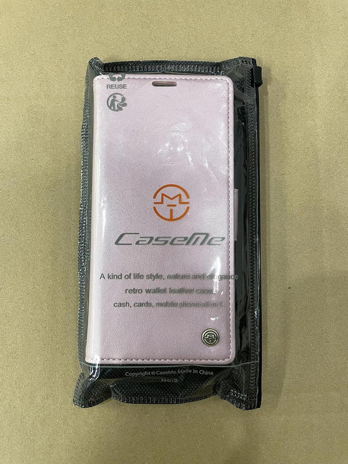 Handyhülle Samsung Galaxy S23 5G Premium Leder Klapphülle Rosa Gold