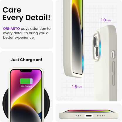 Silikon Hülle für iPhone 14 6,1 Zoll 2022 Flüssig Dünn Schutz