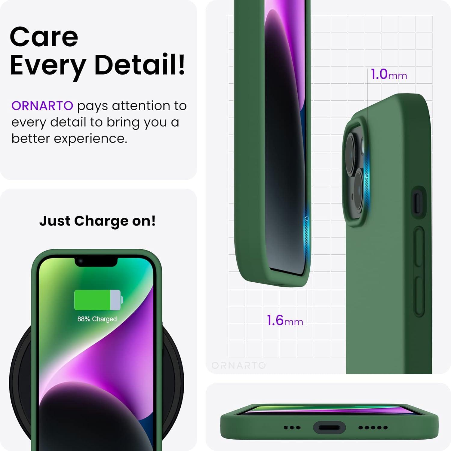 Silikon Hülle iPhone 14 6,1 Zoll 2022 Ultra Dünn Voller Schutz Flüssig