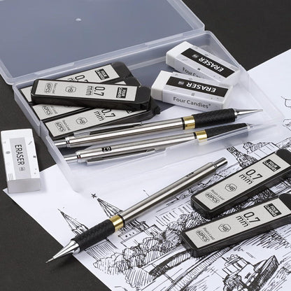 Druckbleistift Set 3 Stück Metall 0,7 mm