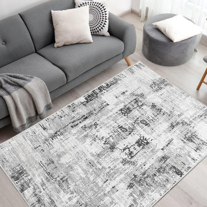 Modernes Großes Kurzflor Teppich Flauschig Wohnzimmer Schlafzimmer