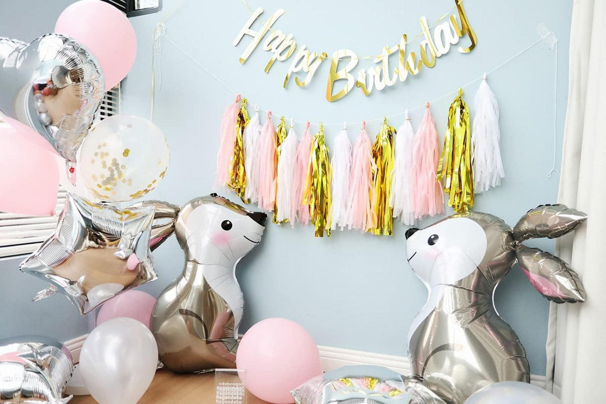 Regendeko Happy Birthday Tiere Kindergeburtstag Deko Luftballon