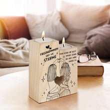 Holz Kerzenständer Herzform Freunde Geschenk Frauen Deko