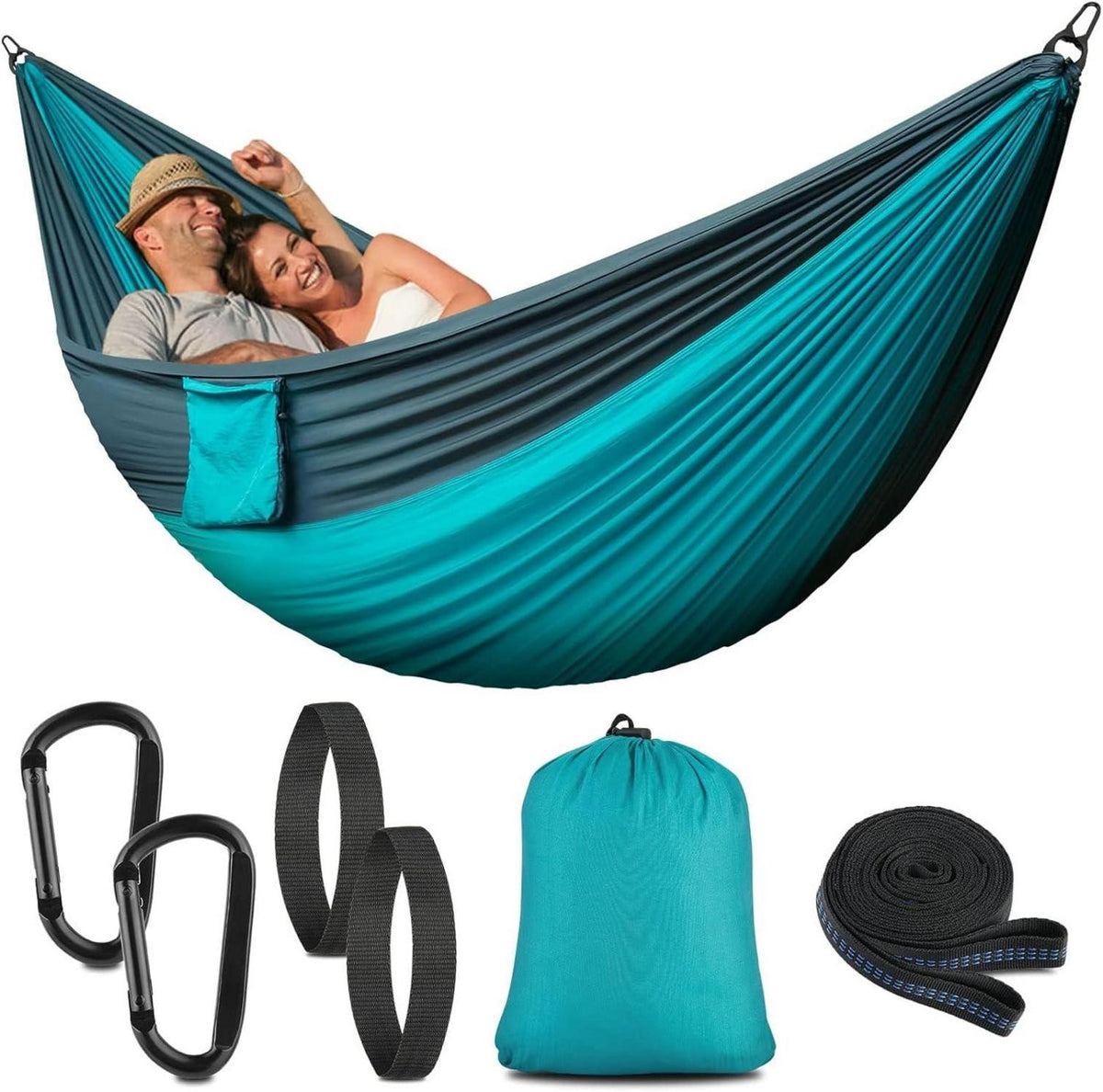 Hängematte Outdoor Camping 200kg Tragkraft 270x140cm Blau