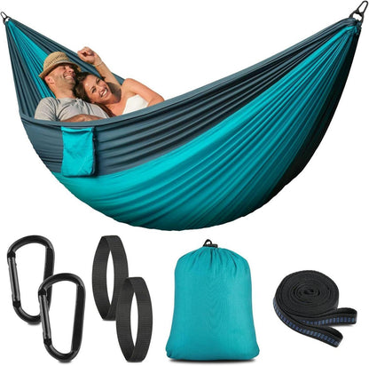 Hängematte Outdoor Camping 200kg Tragkraft 270x140cm Blau