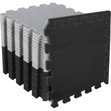 Bodenschutzmatte Fitness Set 3.31 Qm 36 Matten Schwarz Grau