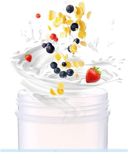 Protein Shaker Flasche 400ml mit Mixer Ball Auslaufsicher Trinken Flip