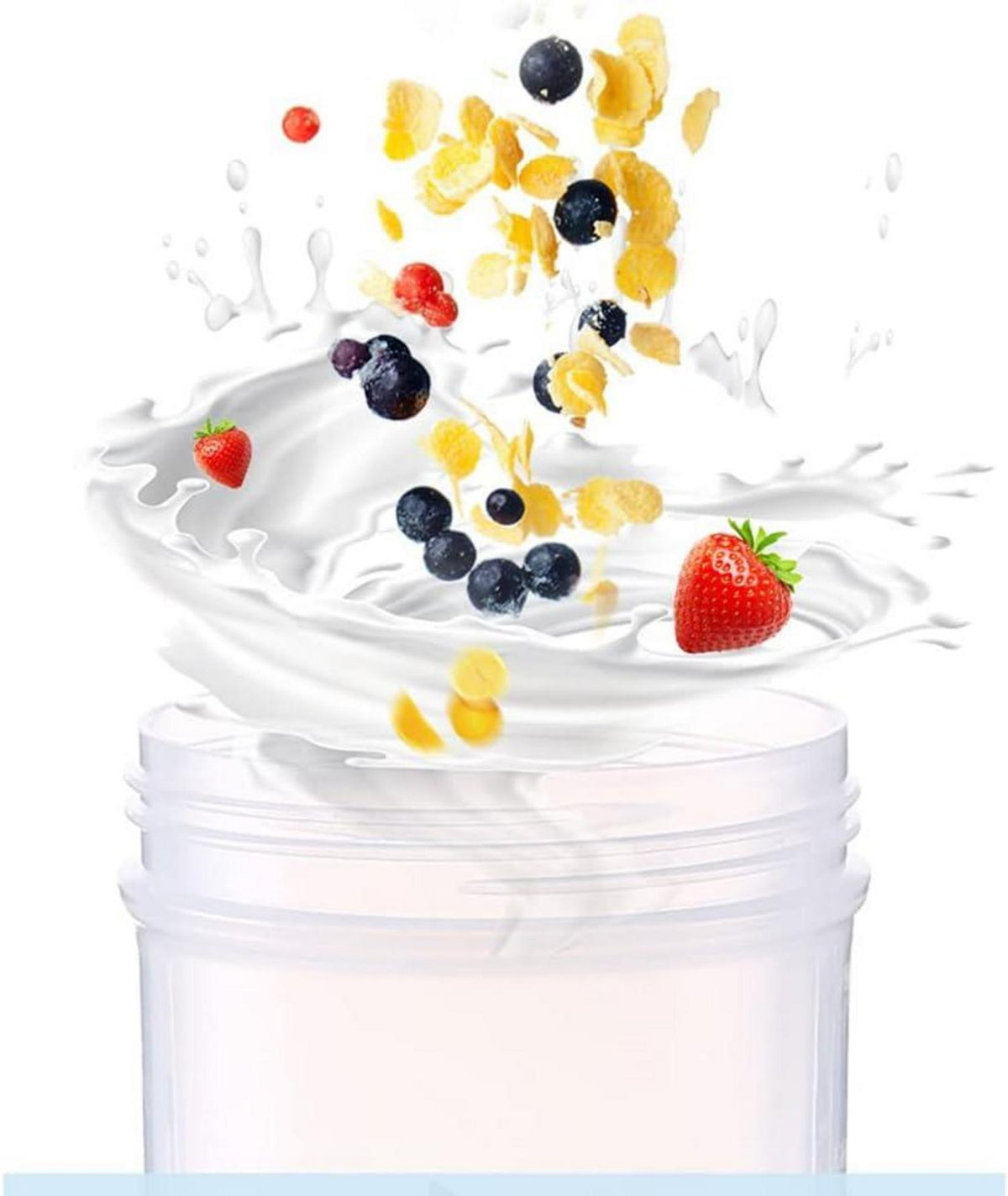 Protein Shake Cup 400ml Mixer Ball Fitness Water Bottle Flip Cap