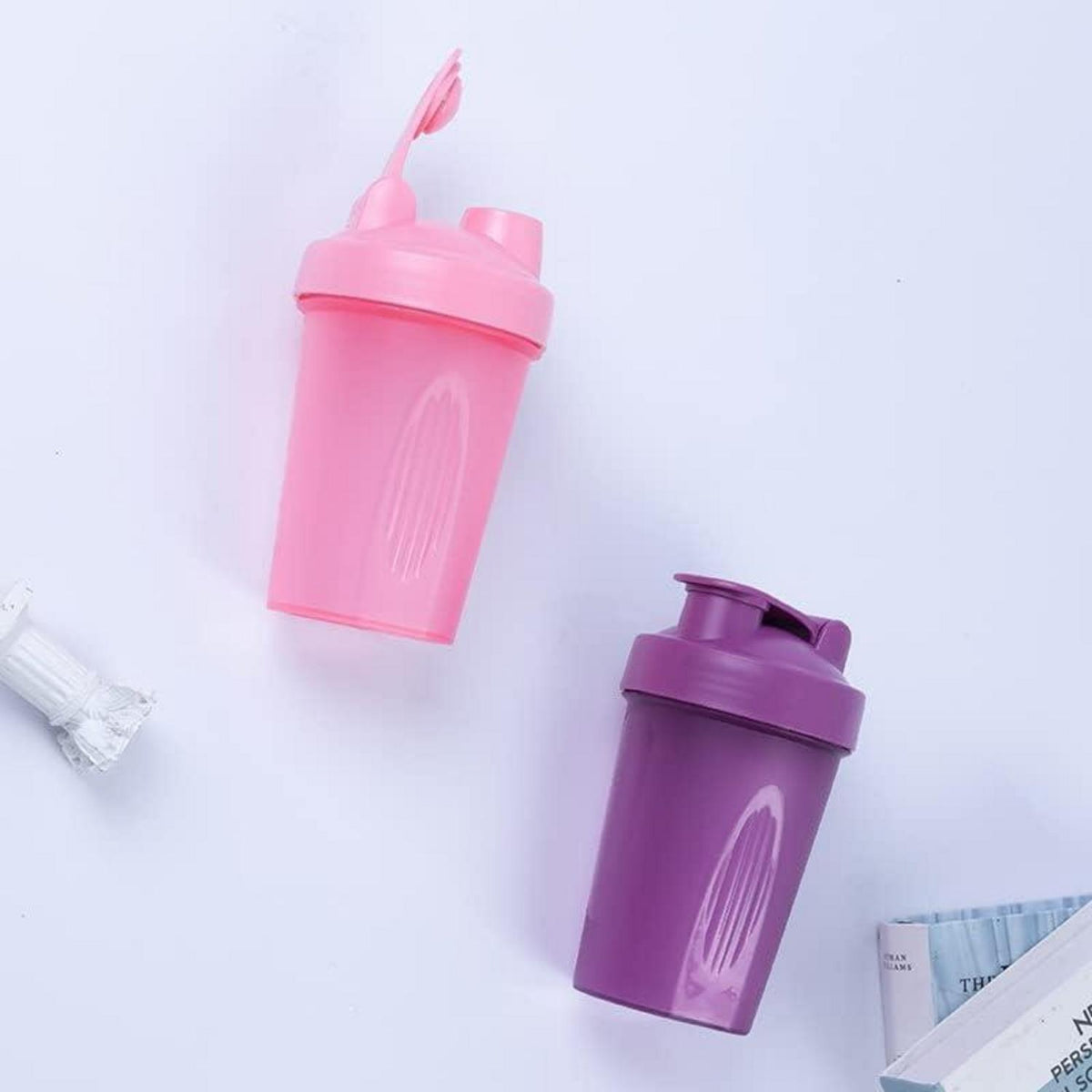 Protein Shaker Flasche 400ml mit Mixer Ball Trinkflasche für Fitness