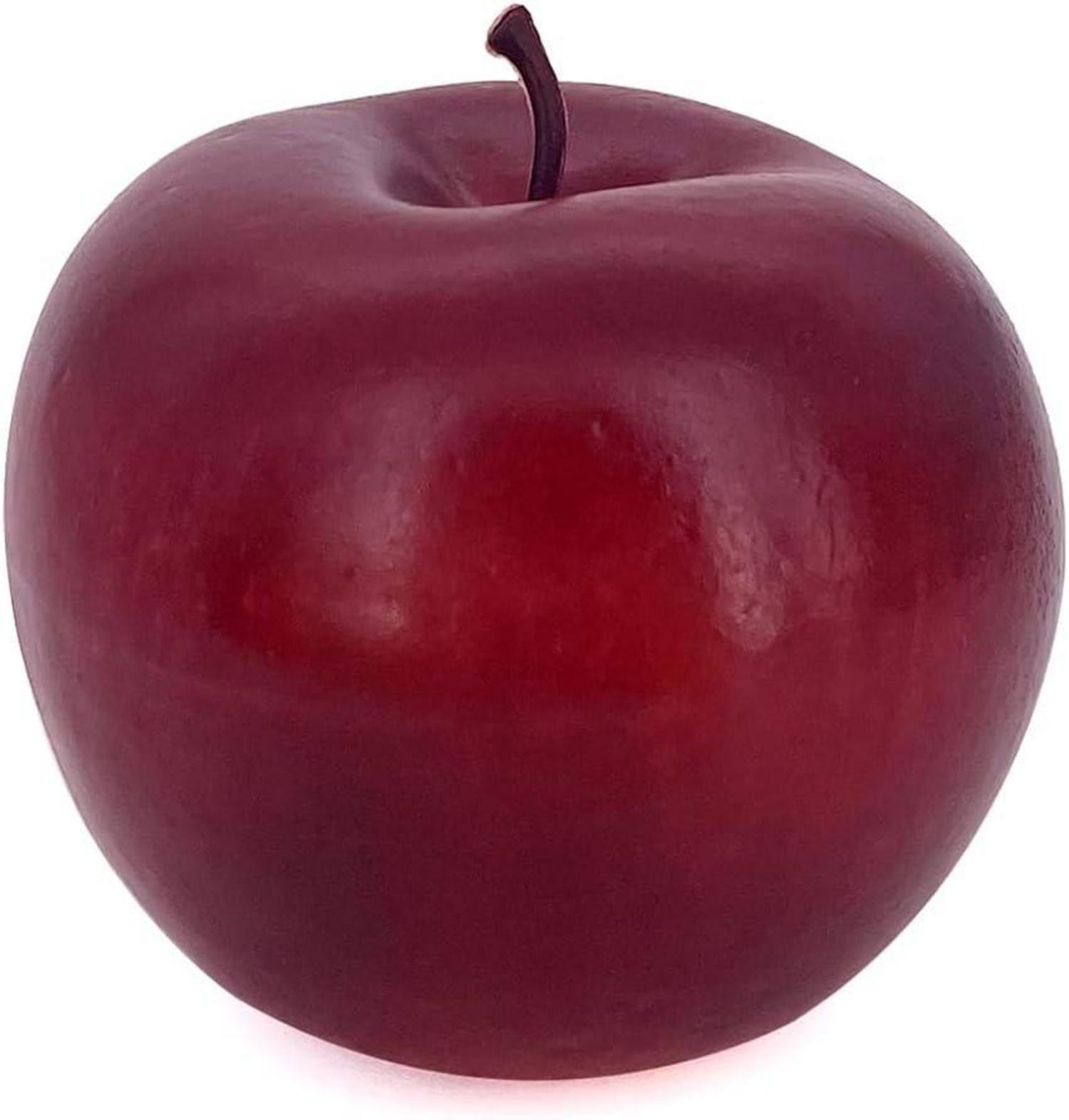 6x Lebensechte künstliche rote Äpfel Deko Faux Fruits 8x8x7cm