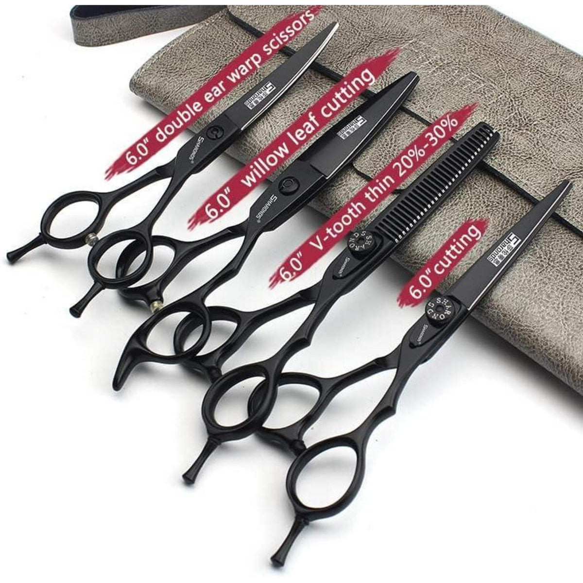 Professionelle Friseurschere 6 Zoll – 4er Set, Japan 440C Stahl
