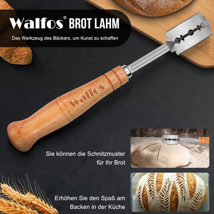 Gärkorb Set, Rundes Brotbacken Natürliches Rattan 23cm