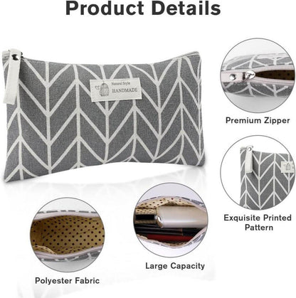 Kosmetiktasche Segeltuch 4er Set Reise Make-up Tasche Organizer