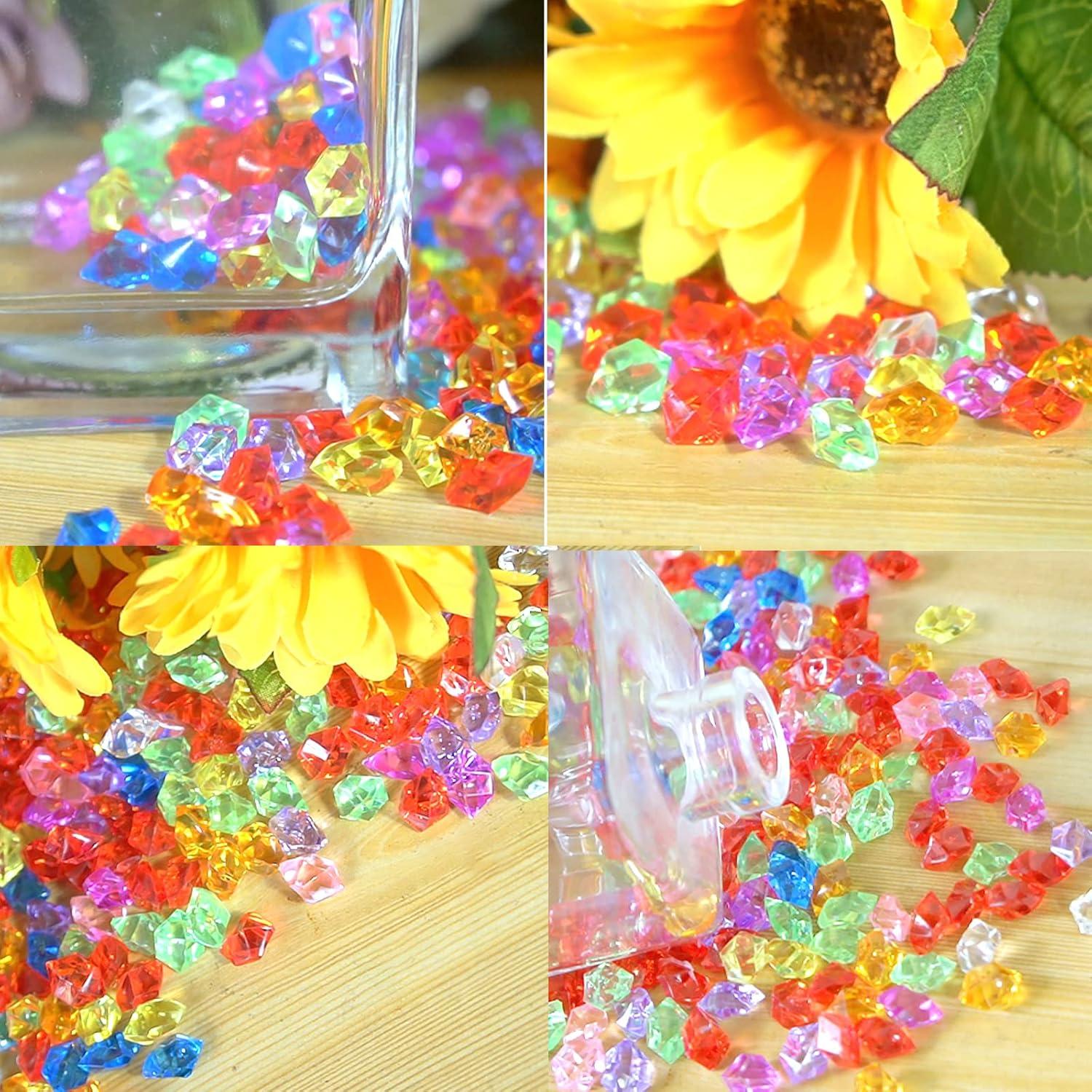 300 Stück Glassteine bunt Kinder Edelsteine Deko Diamanten Aquarium