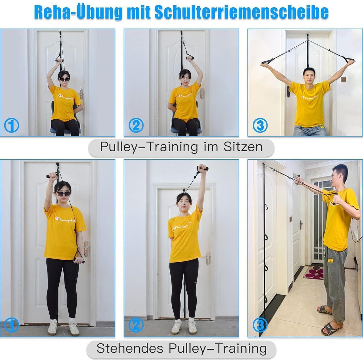 Schulter-Seilzug-Set für Physiotherapie und Training
