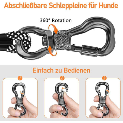 Hundeleine gepolstert 3M x 8mm stark
