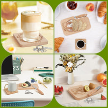 Hzdyopk Mutter Frühstücksbrettchen Set 2cm Holz Untersetzer