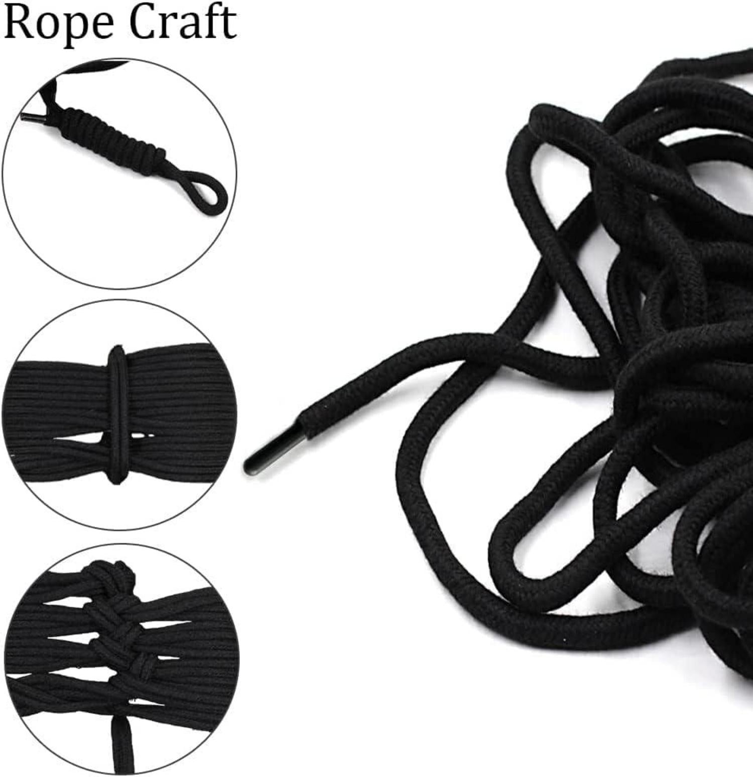 Bondageseil 4X10m Schwarz Baumwollseil SM Sexspielzeug BDSM-Fesselset