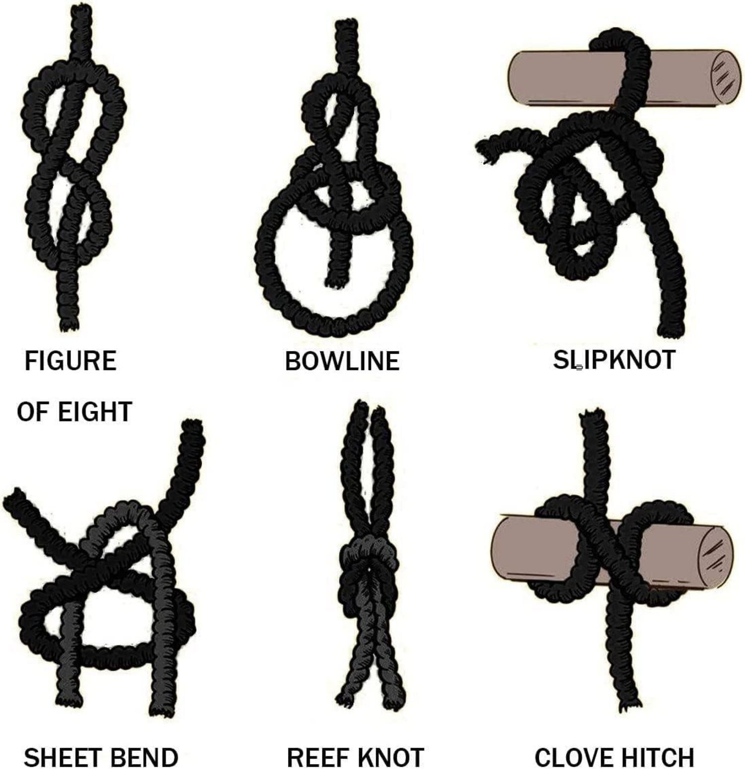 10m Schwarz Baumwollseil für SM Bondage Set 4X10m Fesselseil BDSM Sexspielzeug